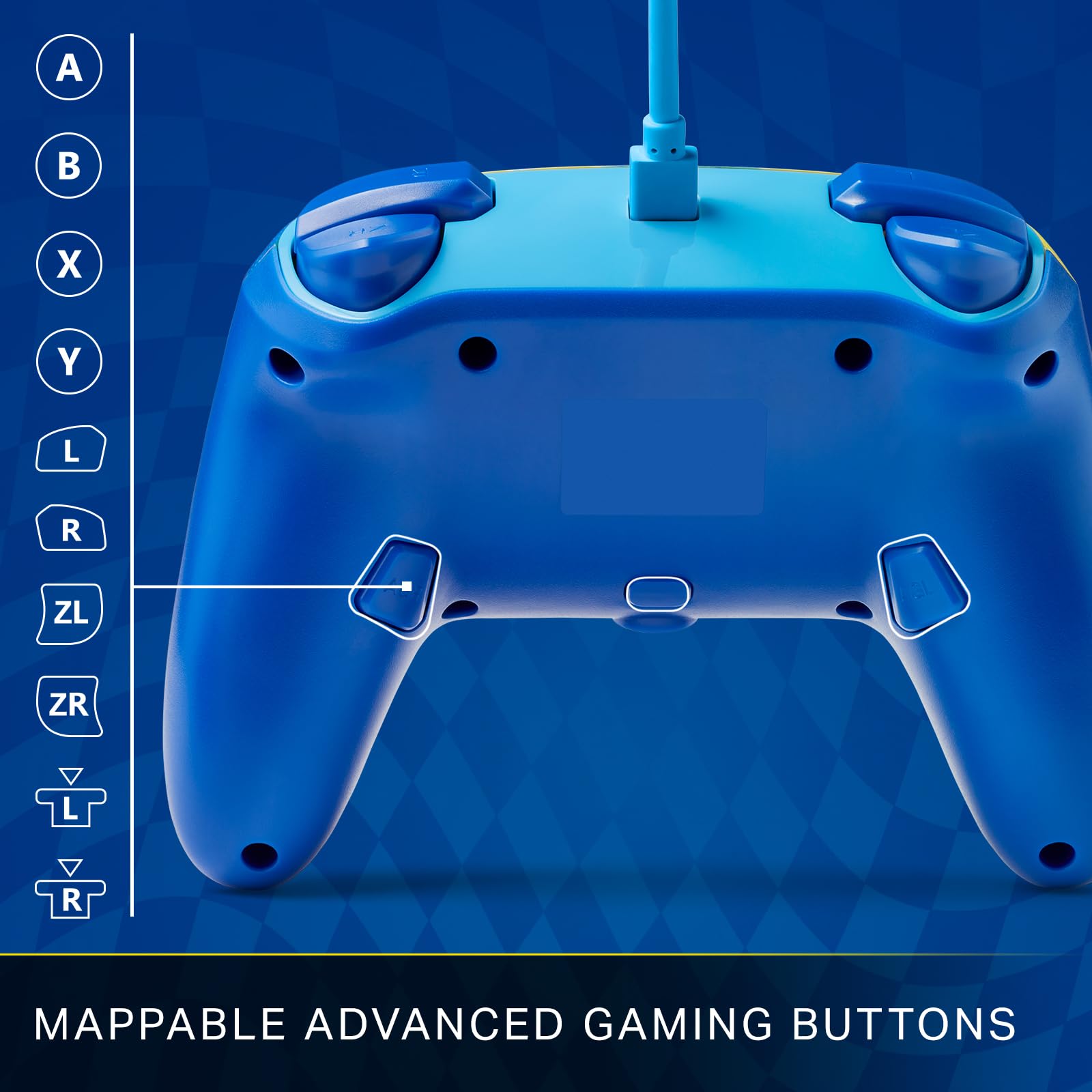 Mando Nintendo Switch Powera Con Cable Mejorado Impulso Sonic - Edición especial Mando Nintendo Switch Powera Con Cable Mejorado Impulso Sonic - Edición especial